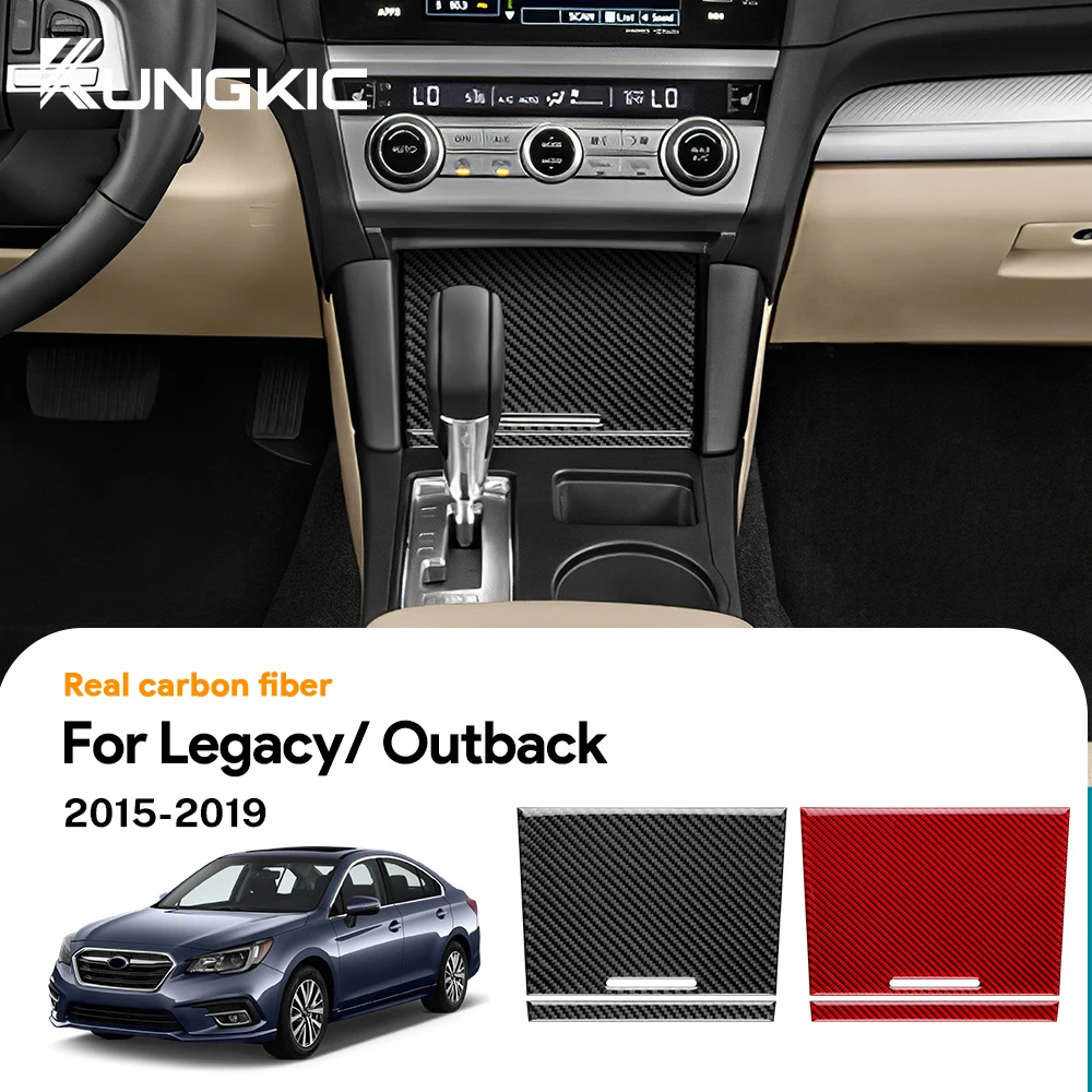

Real Soft Carbon Fiber Sticker For Subaru Legacy Outback 2015 2016 2017 2018 2019 LHD RHD Car Front Door Strip Interior Trim