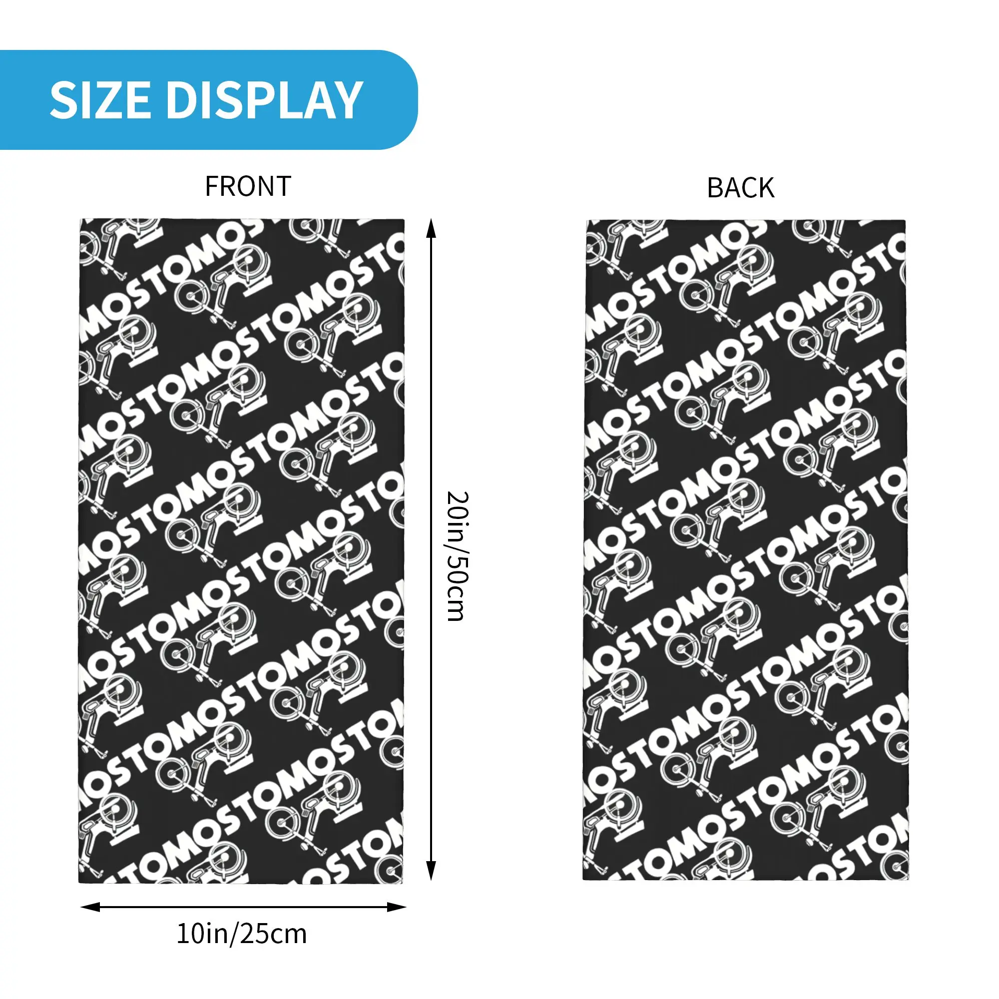 Custom T-Tomoes Motor Hot Bandana Winter Neck Warmer Men Windproof Wrap Face Scarf for Hiking Sport Gaiter Headband