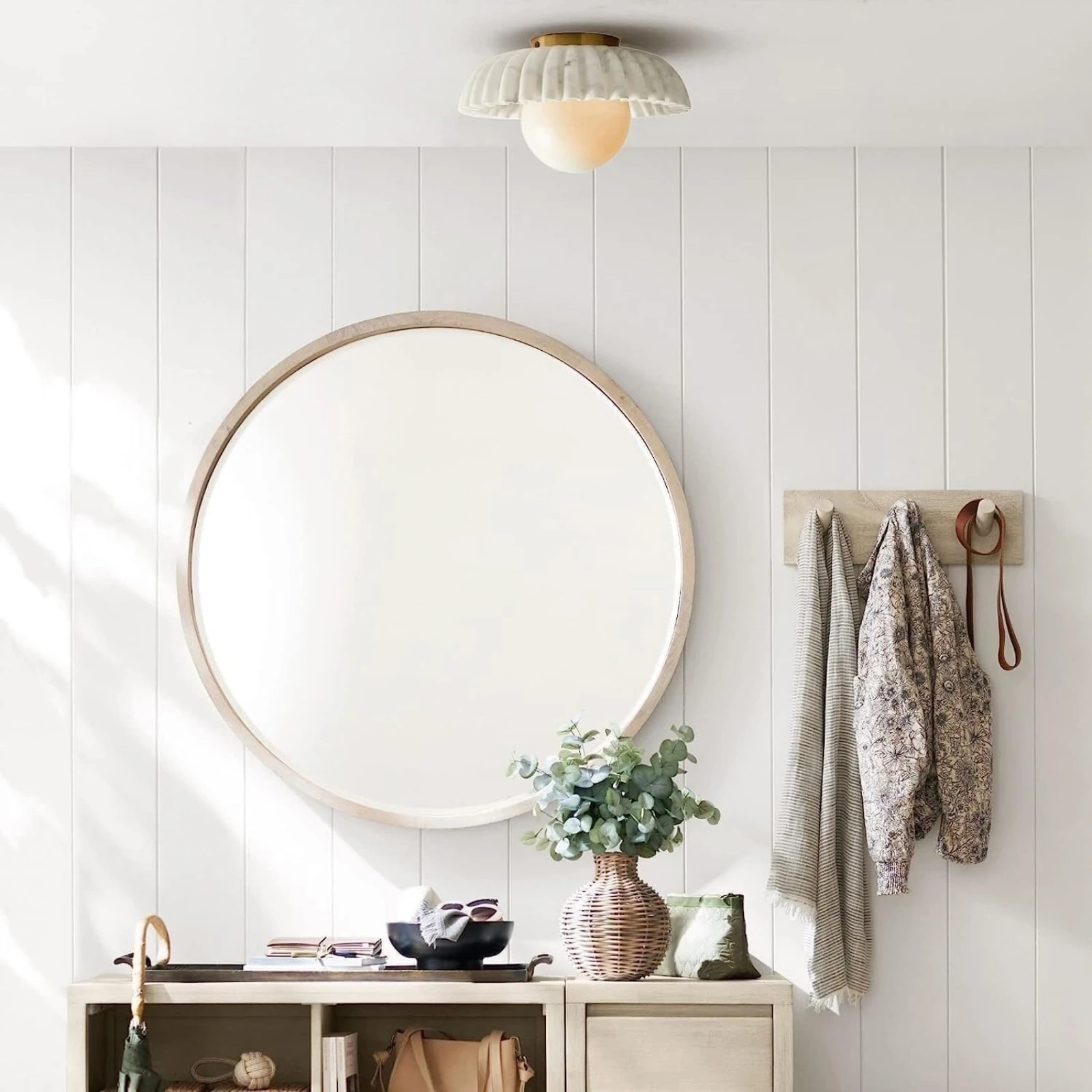 โคมไฟเพดานสไตล์นอร์ดิกสำหรับบ้านไร่ เหมาะสำหรับทางเดิน ห้องแต่งตัว ระเบียง ห้องนอน และโถงทางเข้า