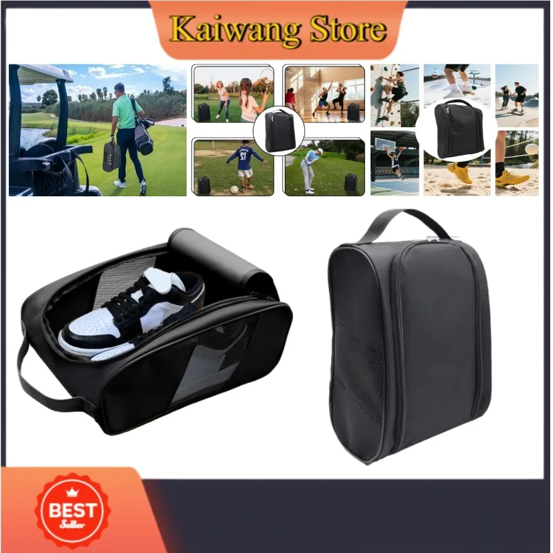 

Портативная сумка для обуви для гольфа, сумки для переноски обуви из ткани Оксфорд, дышащая легкая сумка для гольфа, пылезащитная сумка для футбольной теннисной обуви