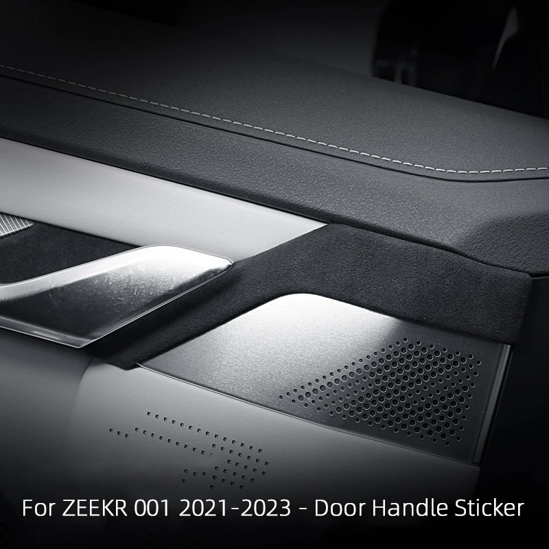 

4pcs For ZEEKR 001 2021 2022 2023 A-lcan tara Suede Car door handle Inner Door Bowl Panel Decorative Strip Interior Modification