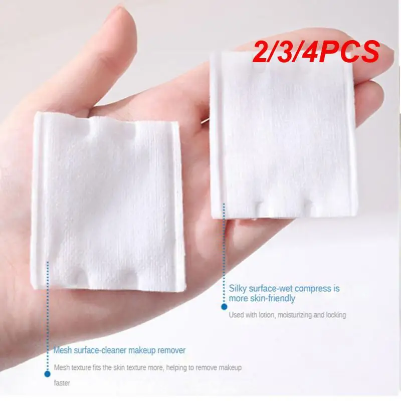 2/3/4PCS Double-Sided Thick Cotton Pads Towel Three-Layer Disposable Makeup Remover Soft Touch Cotton Cosmetic Accessories Tools