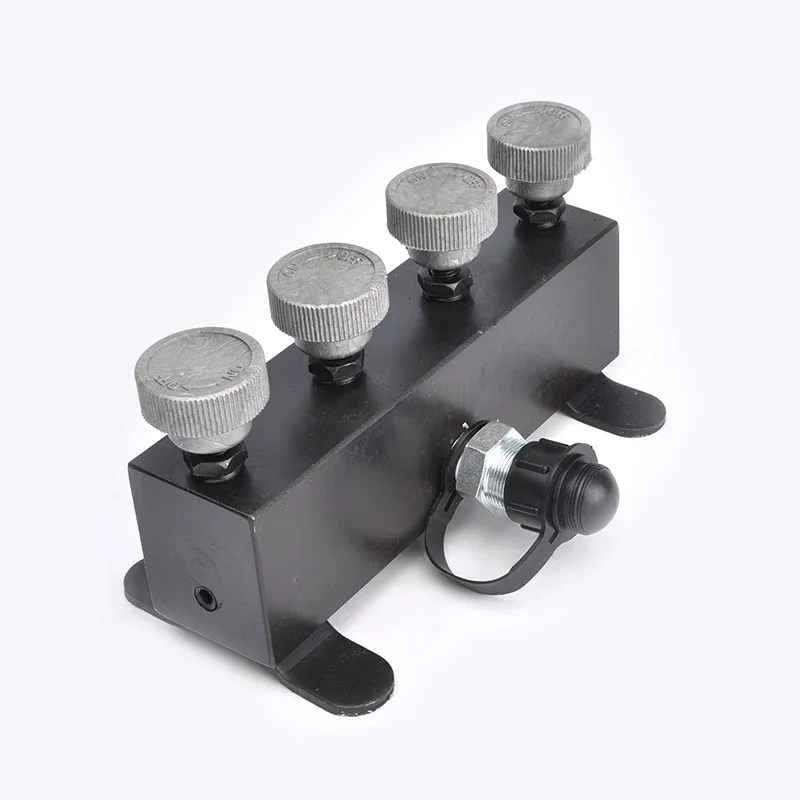 1pc Hydraulic pump oil circuit control distribution valve Hydraulic high pressure four-way valve Oil circuit splitter