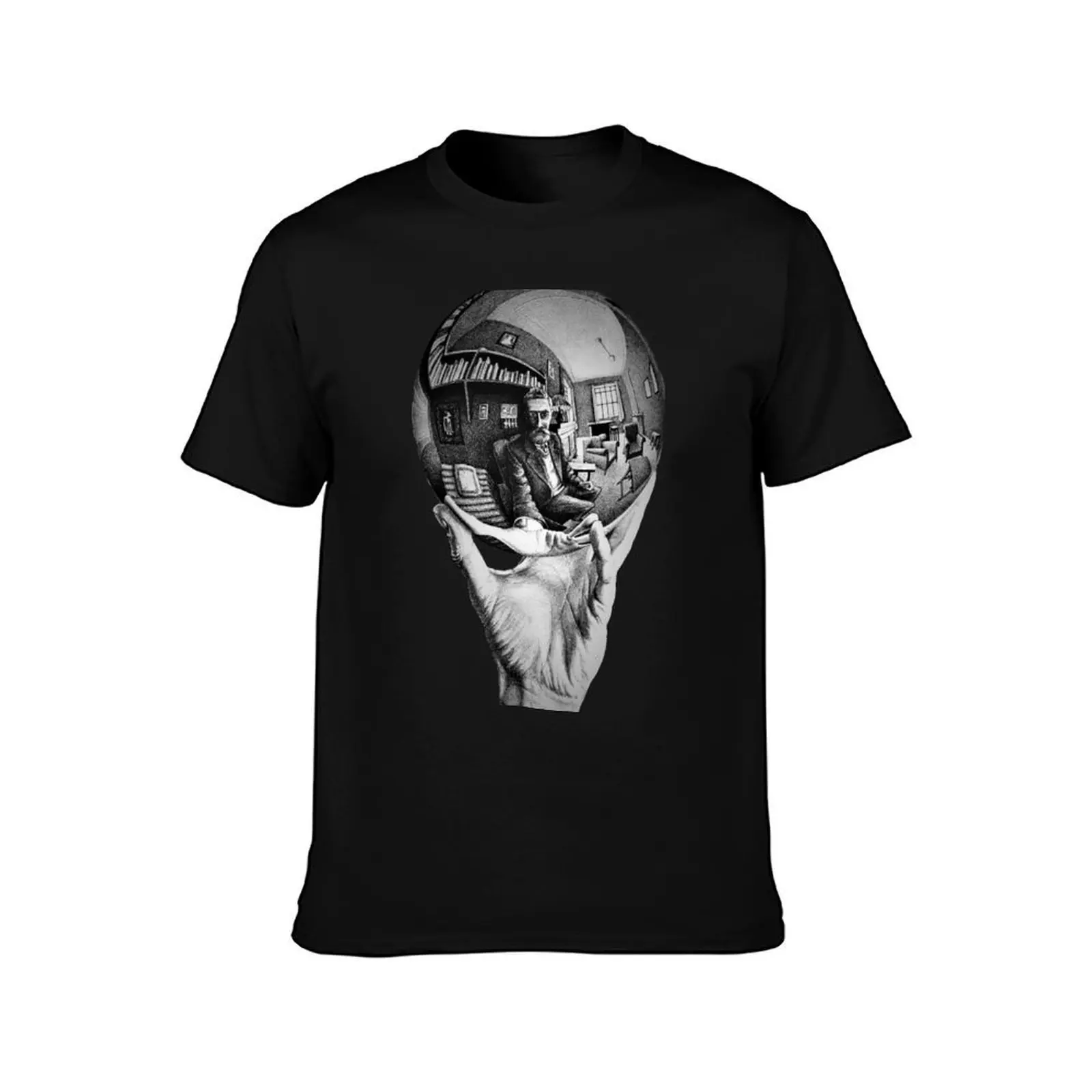 Escher - hand and crystal ball T-Shirt UV Protection Outdoor Tee Shirt T-Shirt