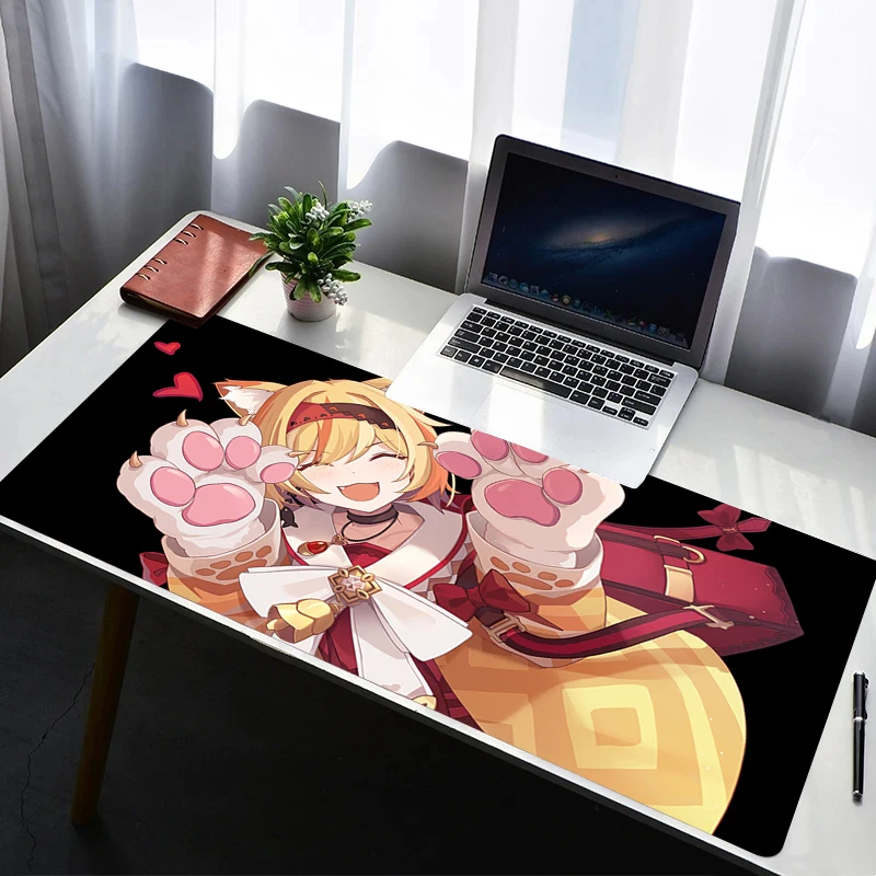 

Mouse Pad Office PC Gaming Accessories Keyboard Pad B-black Survival Eternal Return Anime Rubber Mousepad Laptop Desk Mouse Mat