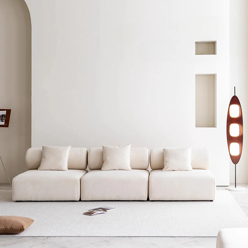 

Напольный модульный квадратный блок в кремовом стиле, комбинированный прямоугольный подвижный водонепроницаемый тканевый диван в форме тофу в форме блока FYSL