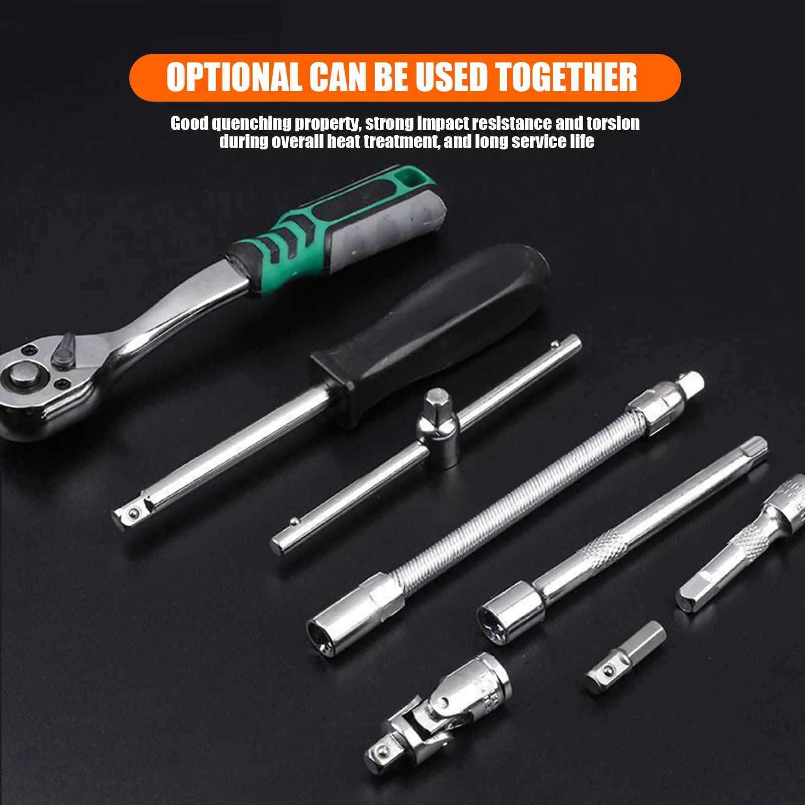 

53pcs Auto Repair Pneumatic Sleeves hand Tool set Spinner Wrench Sleeve Fit Most Power Drill Manual Wrench