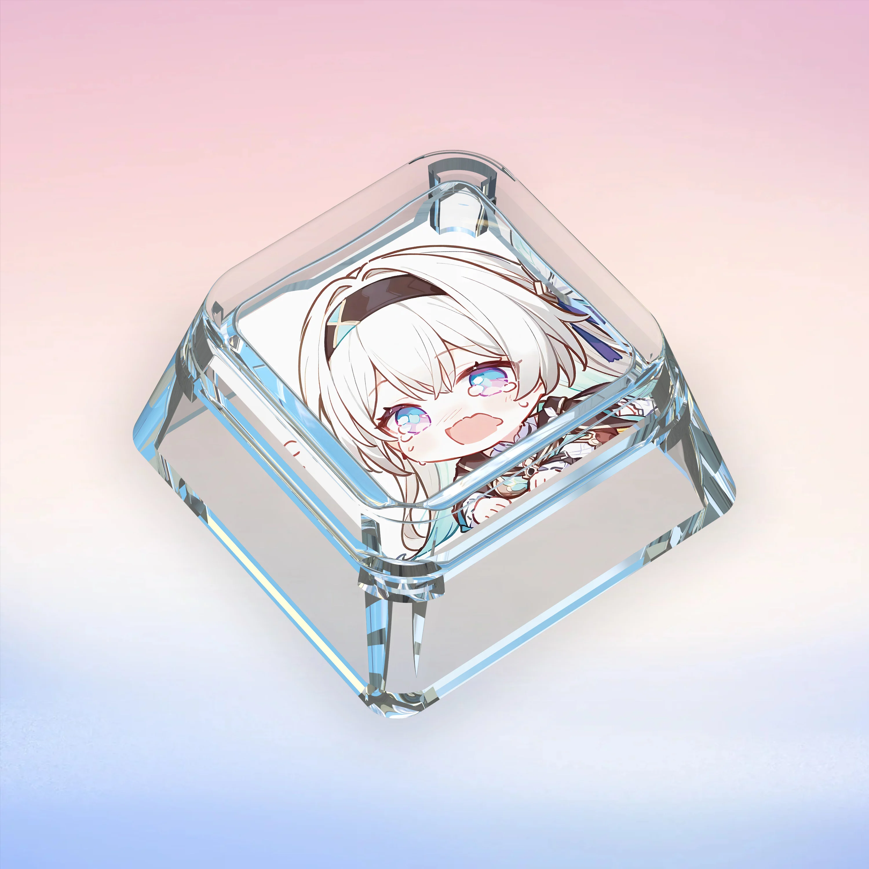 19 نماذج لتقوم بها بنفسك Honkai ستار السكك الحديدية اليراع لطيف لوحة المفاتيح الميكانيكية Keycap شفافة نقل الضوء أغطية المفاتيح الميكانيكية هدية #3