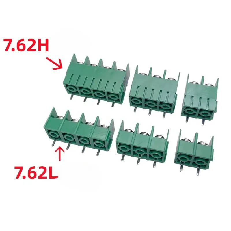 5Pcs fence type PCB terminal block KF7620HL-7.62mm double-layer high and low position, double-row 2P3P4P can be spelled