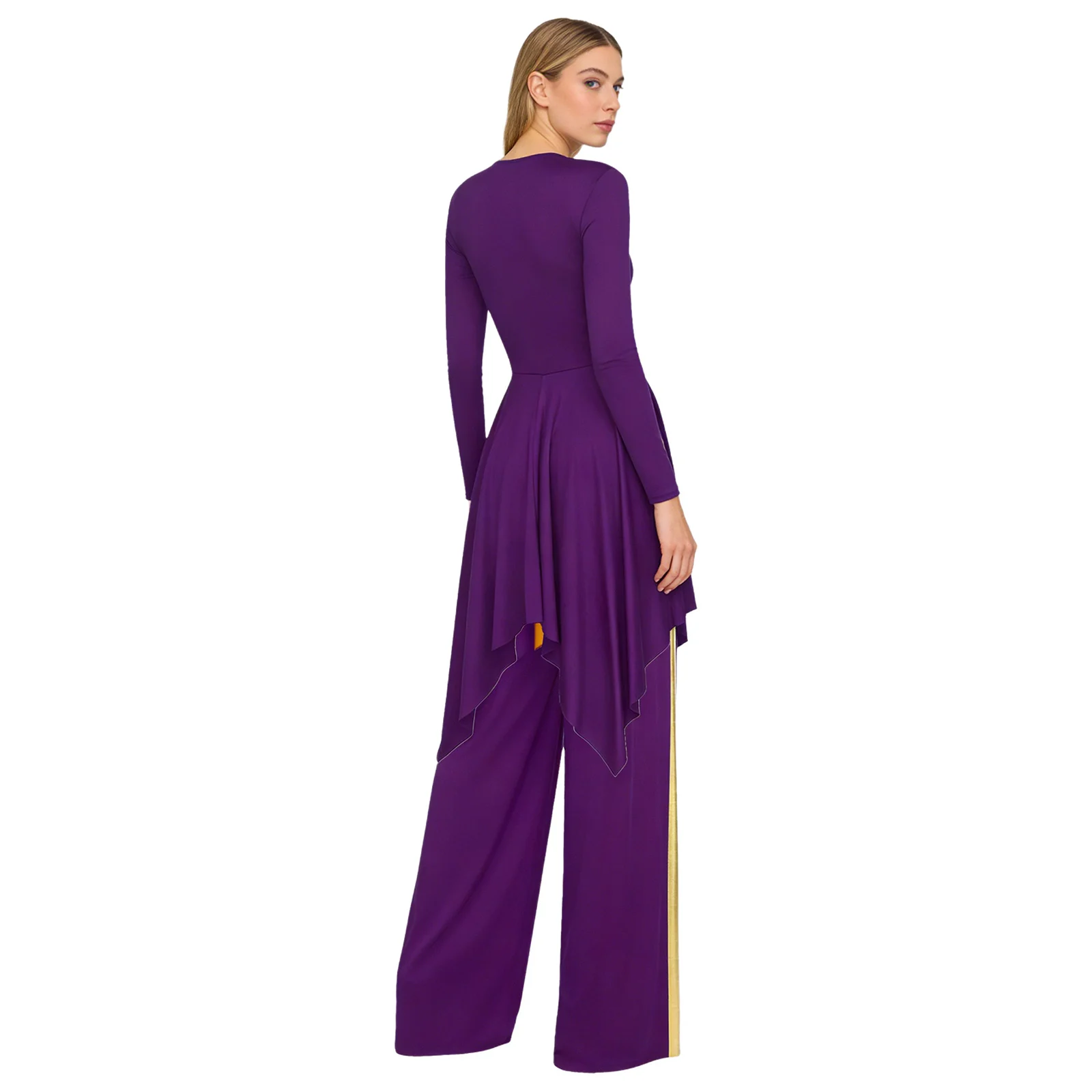 

Female Gymnastics Jersey Womens Ballet Dance Wear Liturgical Lyrical Praise Dance Tunic Liturgical Worship Overlay Dress+Pants
