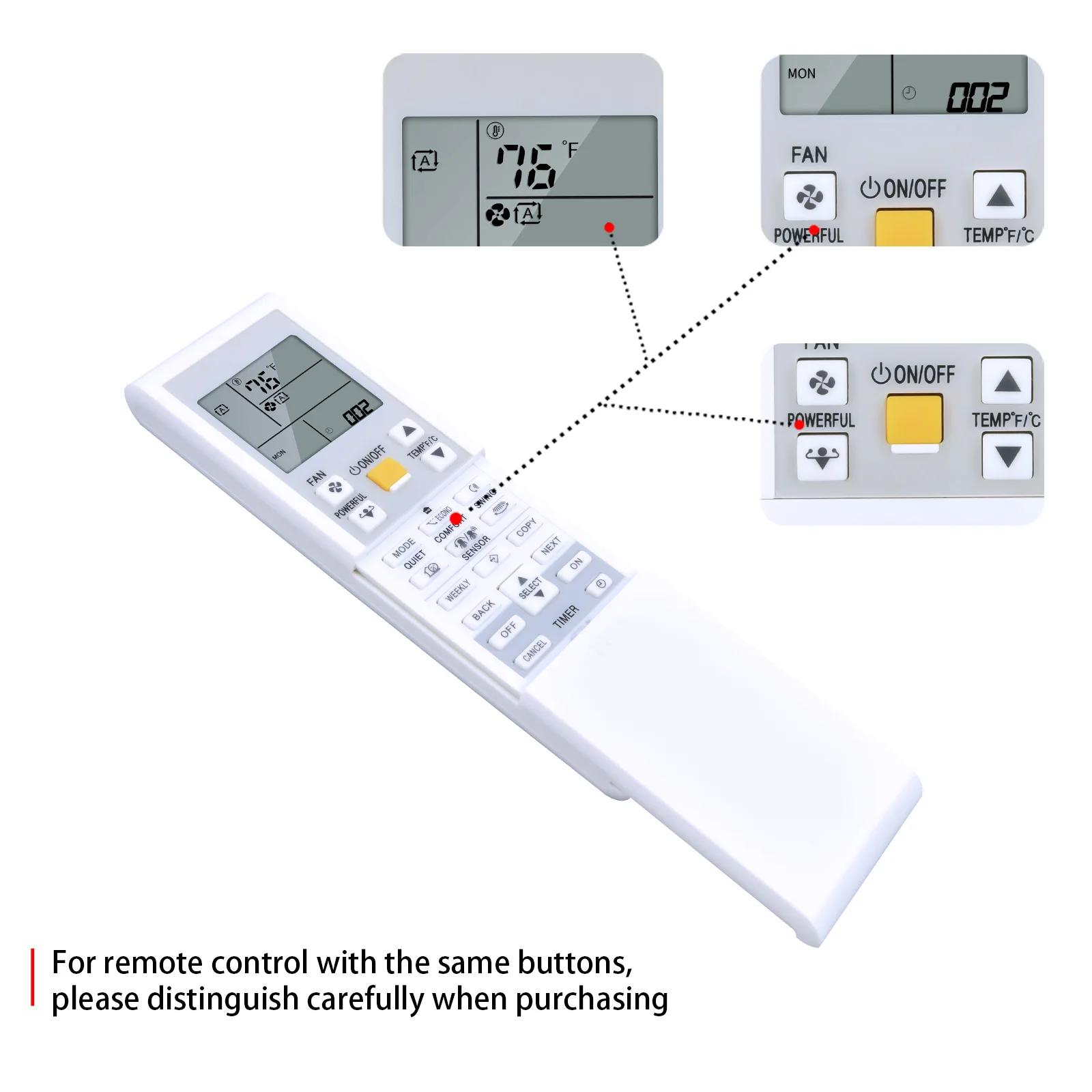Новый пульт дистанционного управления для кондиционера Daikin ARC452A11 ARC452A12 ARC452A13 ARC452A4