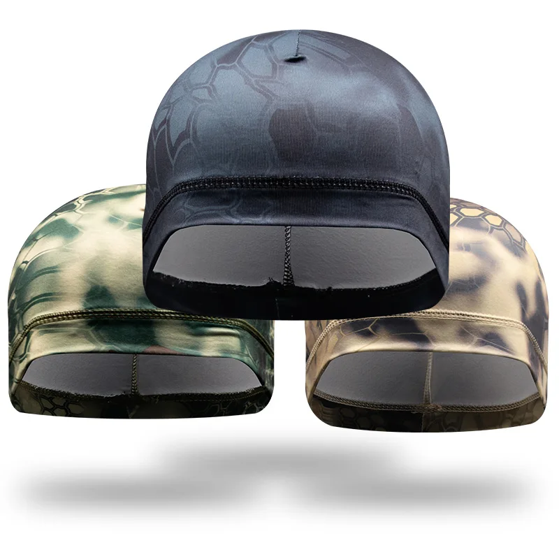 Bike Motorcycle Liner Windproof Sunscreen Sports Cap Outdoor Sports Soft Cap Camouflage Headgear Cap