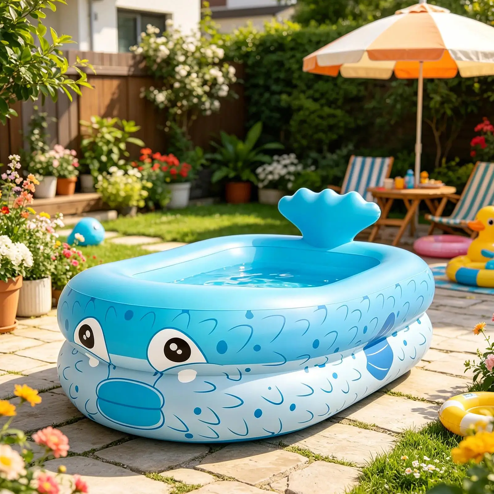 Inflatable Swimming Pool Thicken Cartoon Children Swimming Pool Summer Outdoor Pool Baby Bathtub Toys