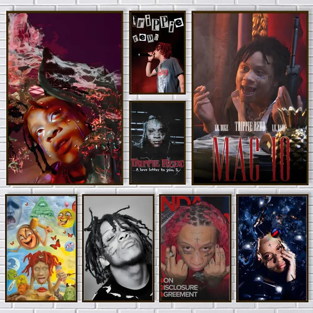 Rapper T-Trippie Redd Poster PP Paper Decorative Wall Art for Living RoomsBedrooms Bars Cafes Stylish Home Decor Gift