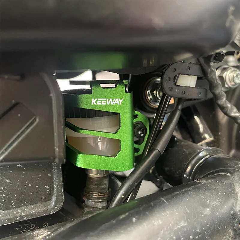For Keeway Hurricane 50 Vieste 300 Motorcycle Accessories CNC Rear Brake Fluid Reservoir Cover Guard Protection Sock
