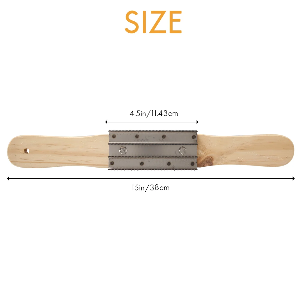 Gagang Kayu Rake 15 Inci untuk Membersihkan Roda Pemoles atau Roda Pemoles Udara SSQ