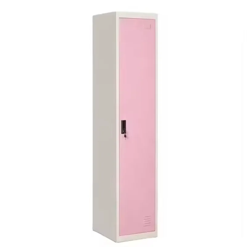 Single Door Metal Locker Cabinet Staff Employee Clothing Steel Locker For changing Room Gym School