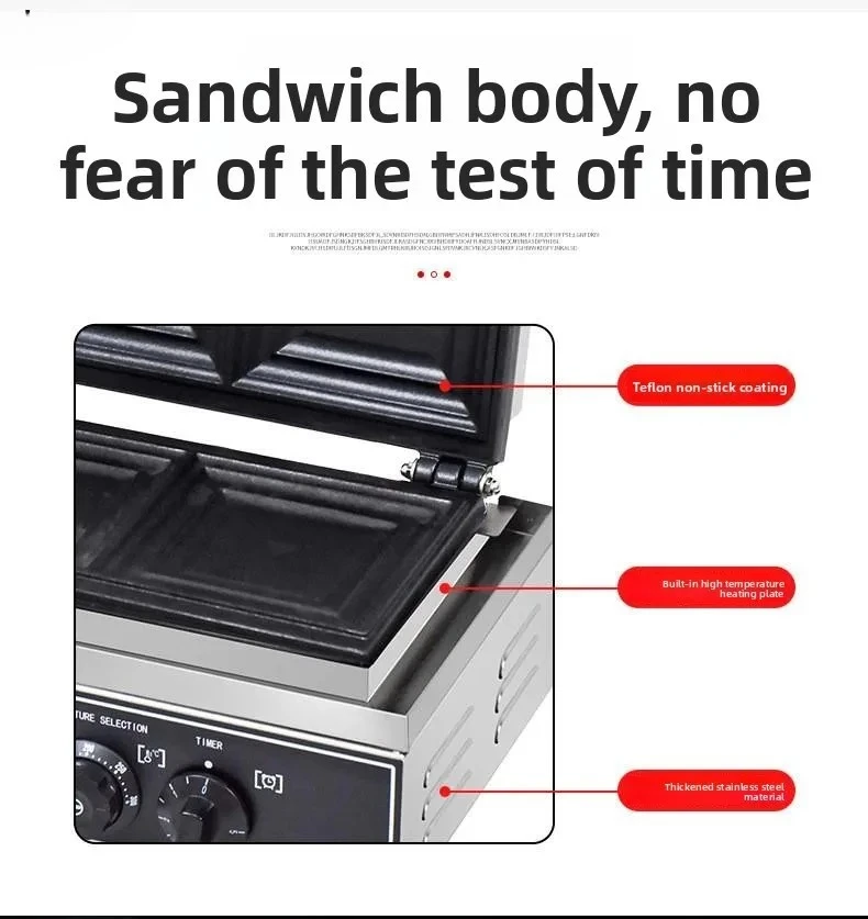 Sandwich Machine Desktop Burst Toast Bread Pocket Square Bag Edge Sandwich Machine