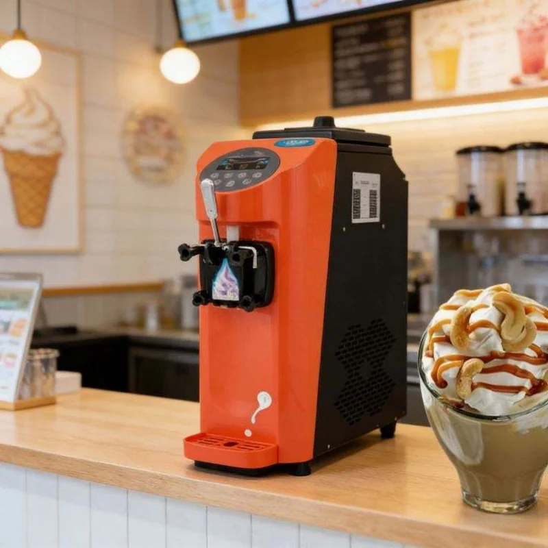 

Настольная машина для приготовления мягкого мороженого и йогурта для продажи