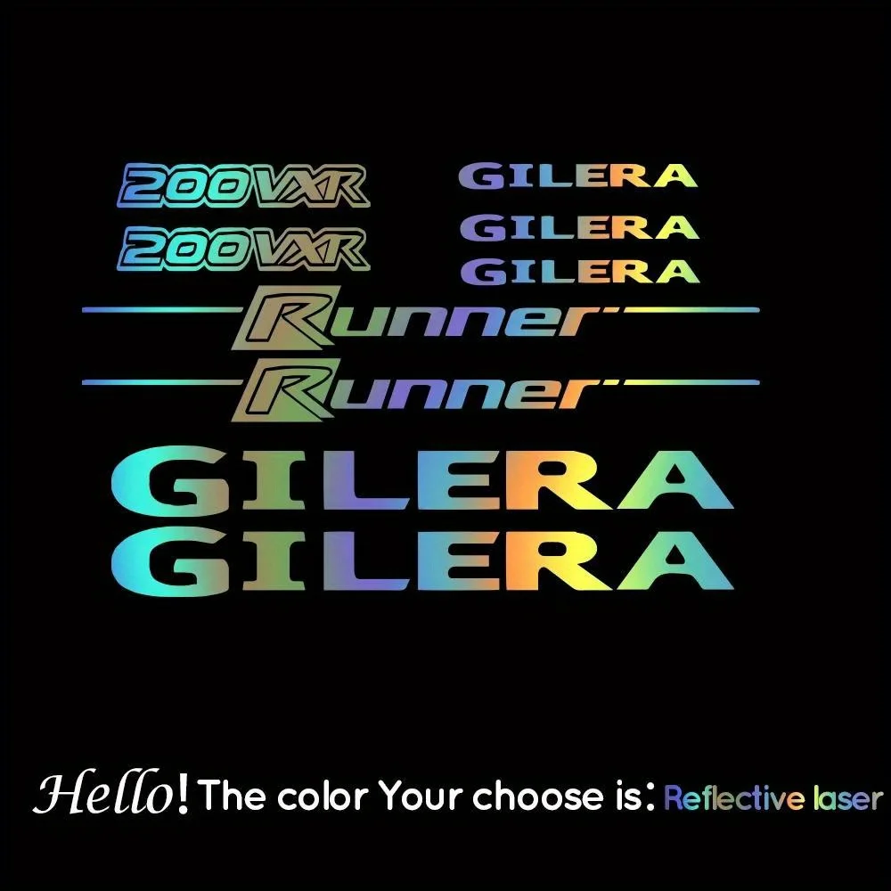 

1SET Cool "Gilera Runner" Logo Stickers, Ideal for Scooter Accessories, Notebook Covers, Toolboxes for Scooter Enthusiasts