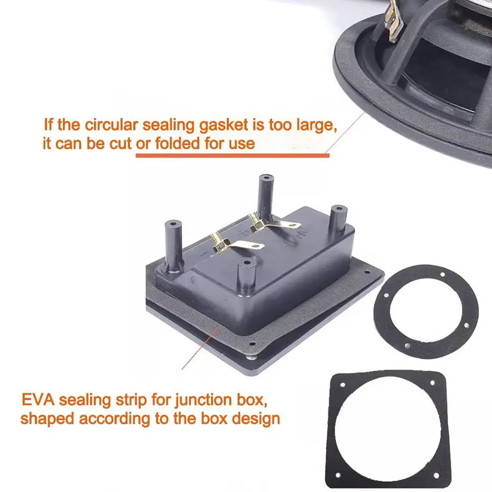 5Pcs 3/4/5/6.5/8/10 Speaker Speaker Sealing Gasket Shockproof EVA Foam Loudspeaker Cushion Acoustic Buffer Dustproof