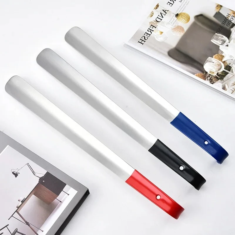 1Pcs Long handled Shoe horns 46cm plastics Shoehorn pregnant woman elderly Shoe spoon home-use Lazy people Shoe spatula