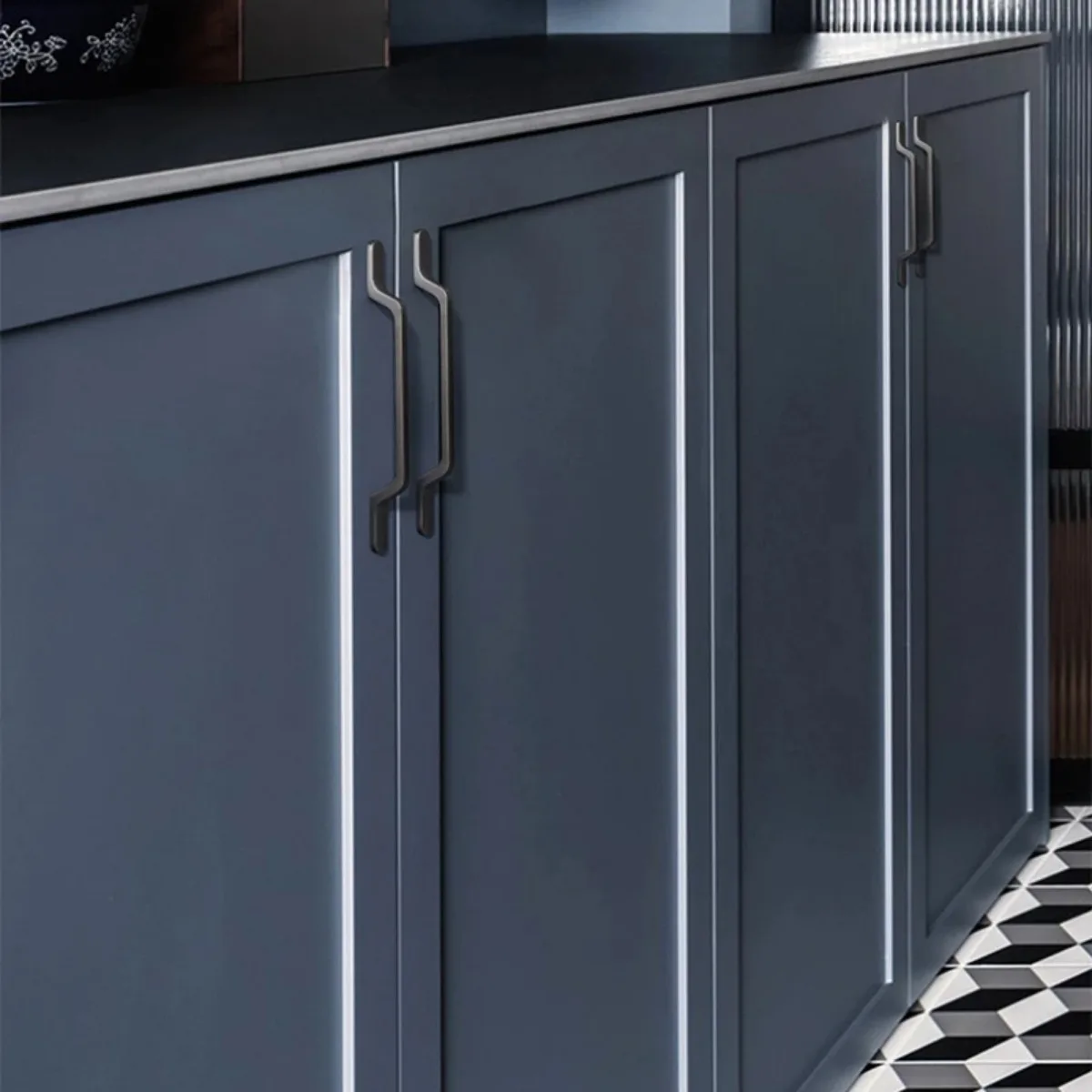 Modern Simple Style Furniture Handles Gray Zinc Alloy Handles for Cabinets and Drawers Various Styles and Sizes Cabinet Pulls