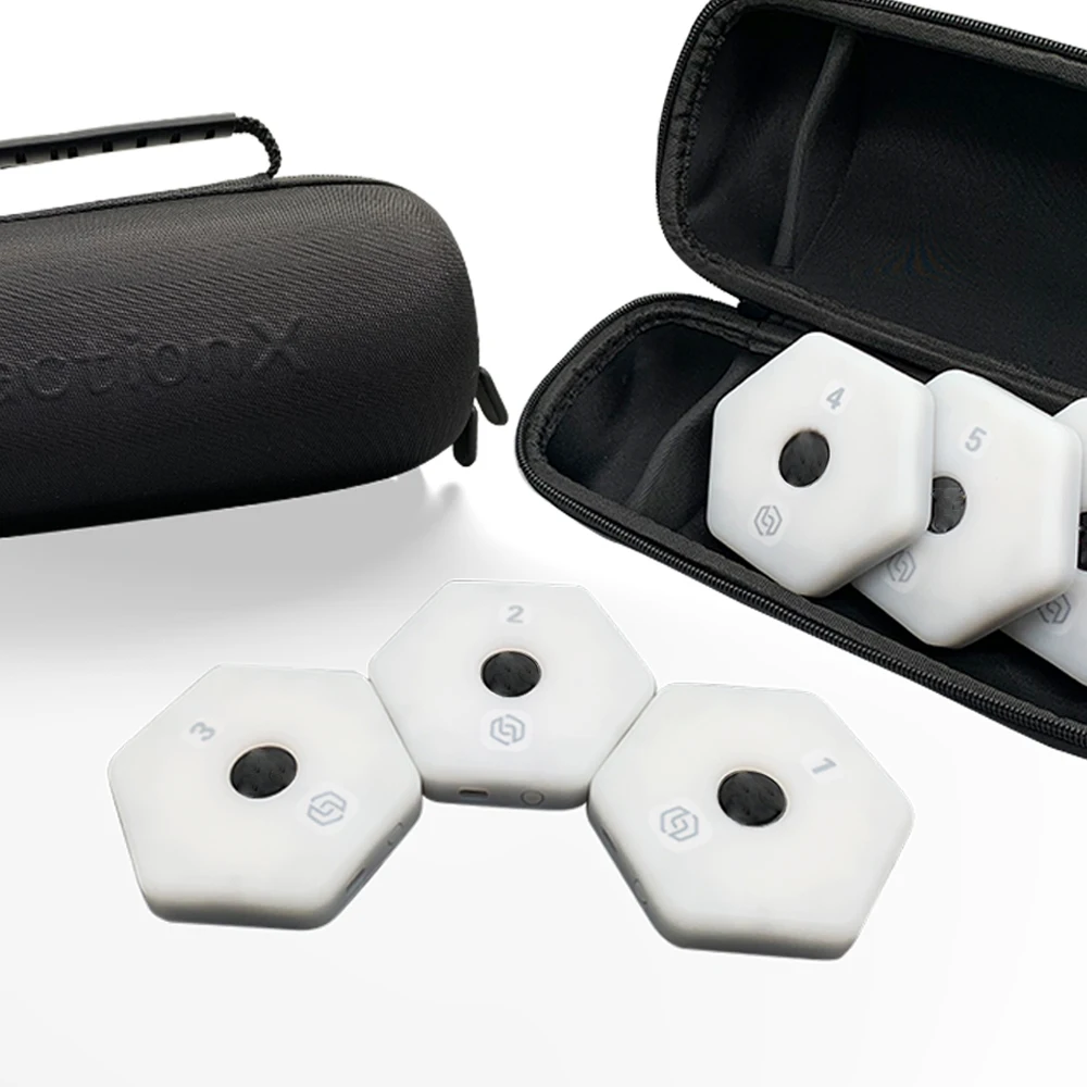 ReactionX Rlt アジャイル リアクションライト トレーニング機器 6灯 バスケットボール サッカー バドミントン テニス ボクシング用 アプリアクセス付き