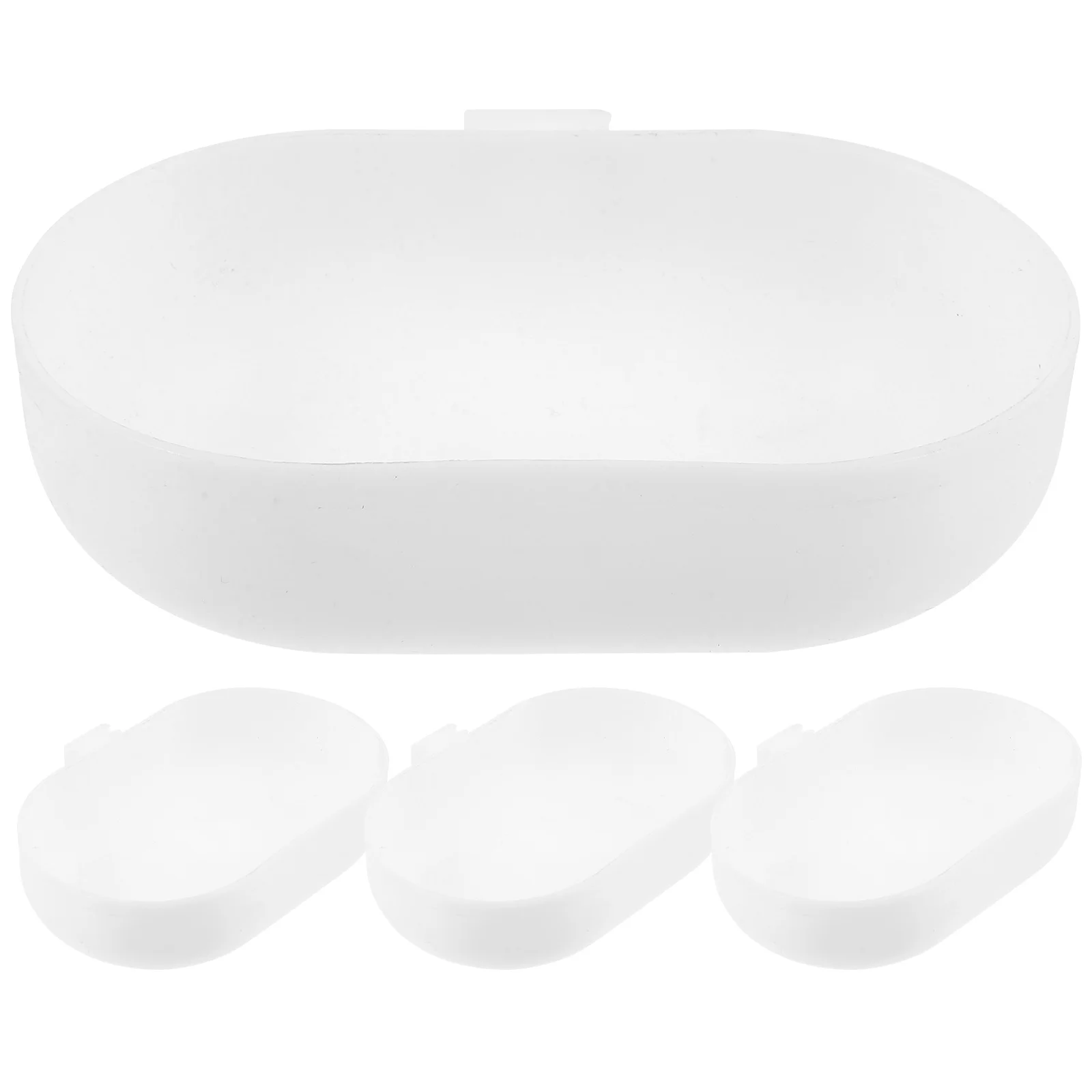 

5Pcs Bird Shower Basin Durable Hanging Parrot Bath Box for Cage Practical Bathing Accessory Bird Bath for Cage