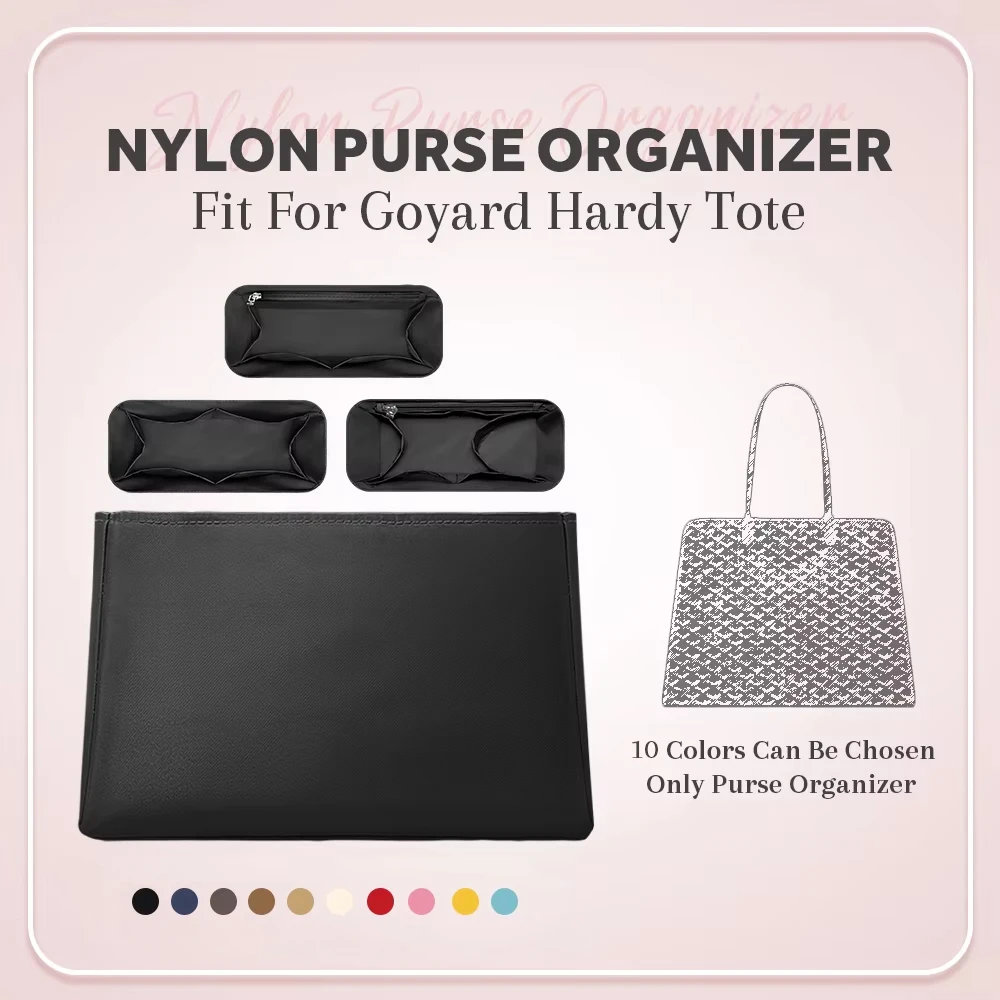 

Nylon Purse Organizer Insert, Inside Storage Bag Organizer Insert Fit for Goyard Hardy Handbag Inner Liner Organizer Bag In Bag