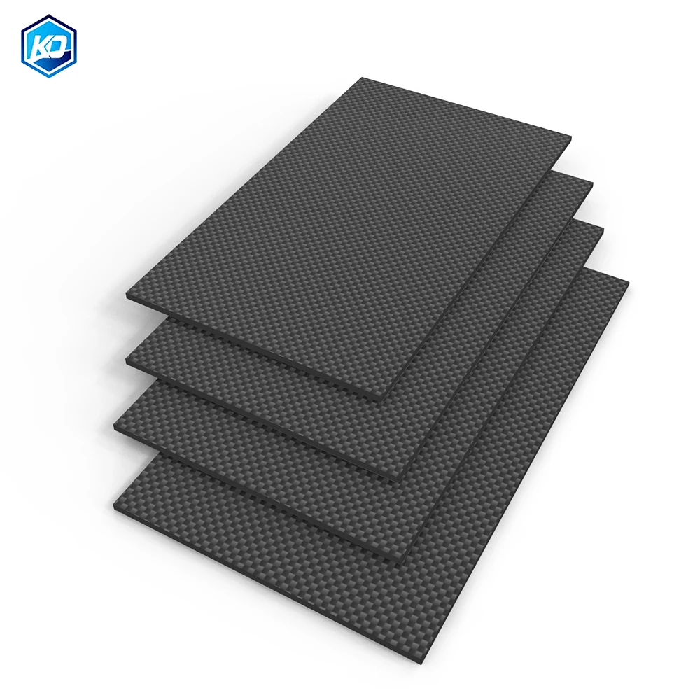 245x300MM 3K Carbon Fiber Sheet Plate Panel Glossy Surface 0.5mm 1mm 1.5mm 2mm 3mm 4mm 5mm High Composite Hardness RC Model