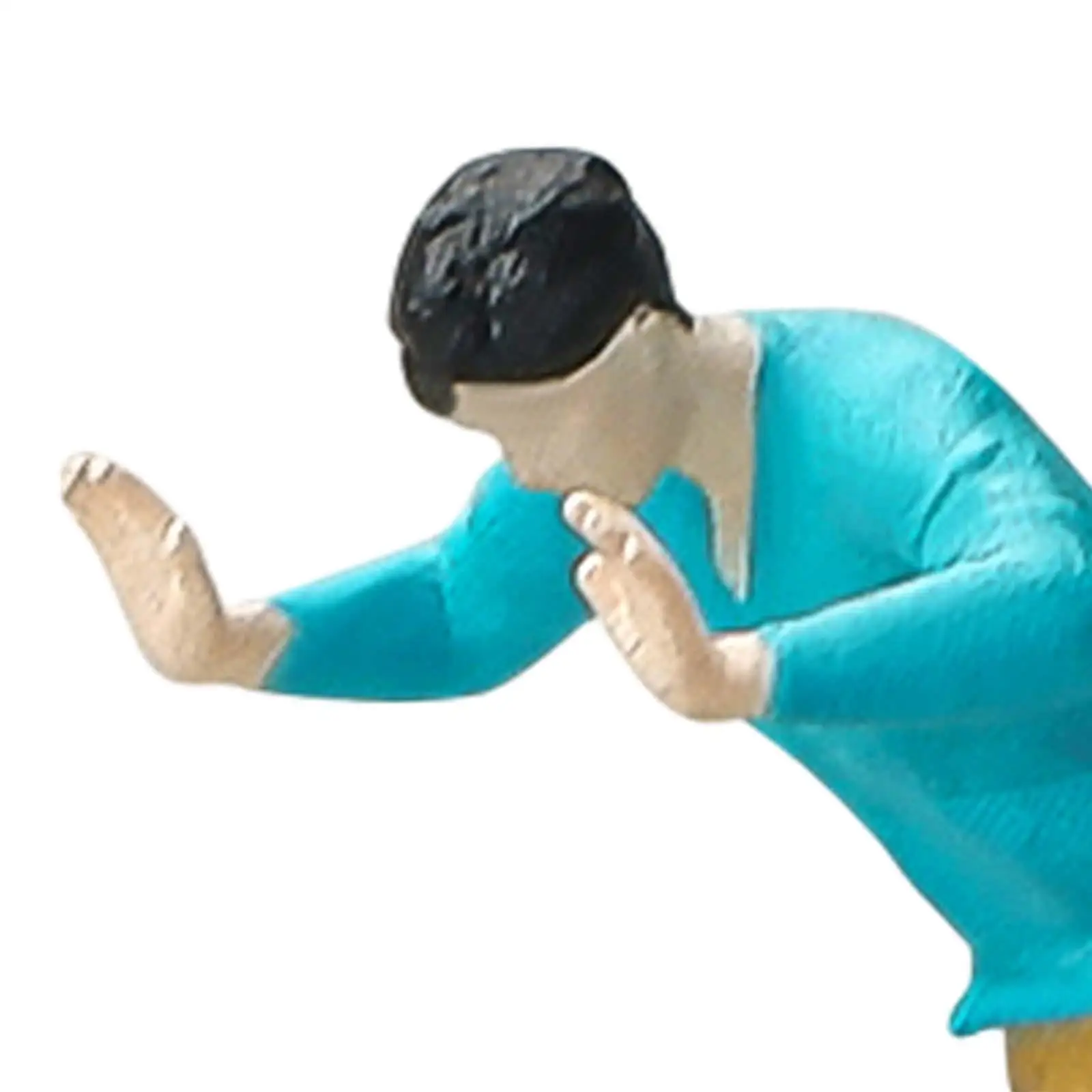 1/64 نموذج الناس أرقام 1/64 الصبي أرقام نموذج أرقام واقعية محاكاة التماثيل الراتنج أرقام DIY المشهد ديكور