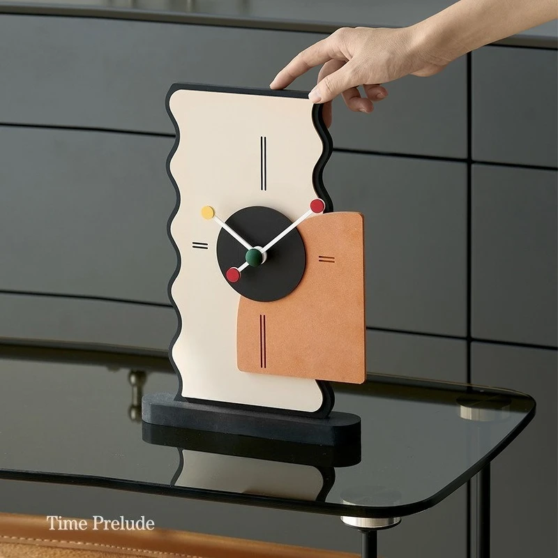 Simple desktop clock ornament, TV cabinet, home accessories, study, bedroom, room clock