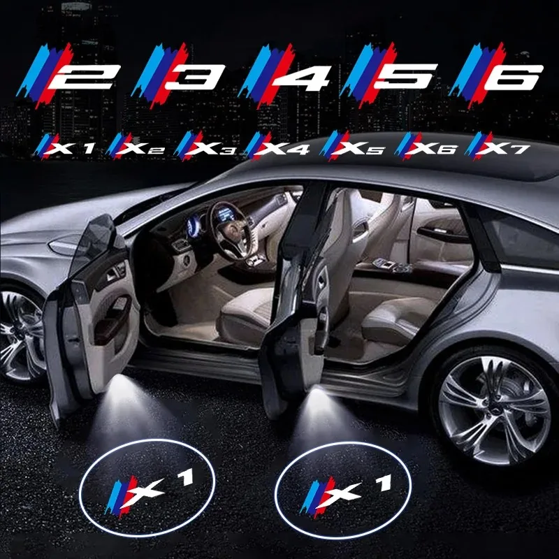 Светодиодная HD-лампа-проектор для дверей автомобиля с логотипом BMW для серий 1, 2, 3, 4, 5, 7, X1, X3, X4, X5, X6, X7, F10, F20, F30, G20