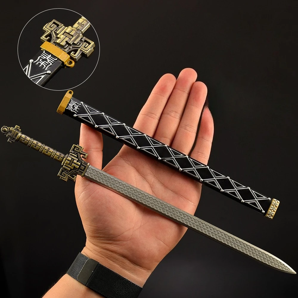 30 cm Chinese Oude Wapen Tianwen Zwaard Model met Schede Alle Metalen Ambachten Wapen Ornament Outdoor Speelgoed Katana Collecties Gift