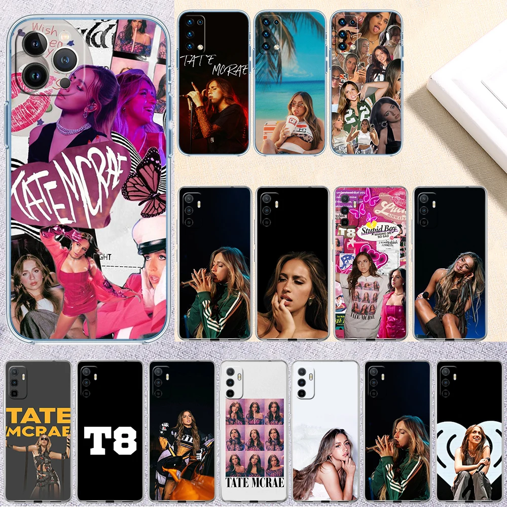 AA44 Tate McRae Funda transparente para teléfono LG K22 K30 K40 K40S K41 K42 K50 K50S K51 K51S K52 K61 K62 K71 K92 Q61