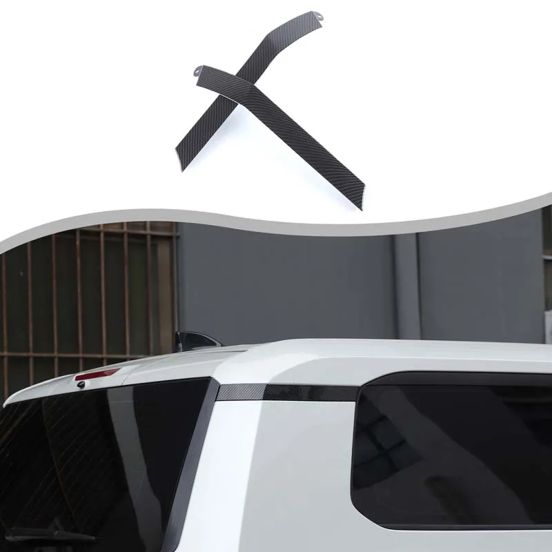 

2Pcs ABS Carbon Fiber For Toyota Land Cruiser Prado 250 LC250 2024+ Car D-pillar Trim Sticker Exterior Replacement Accessories