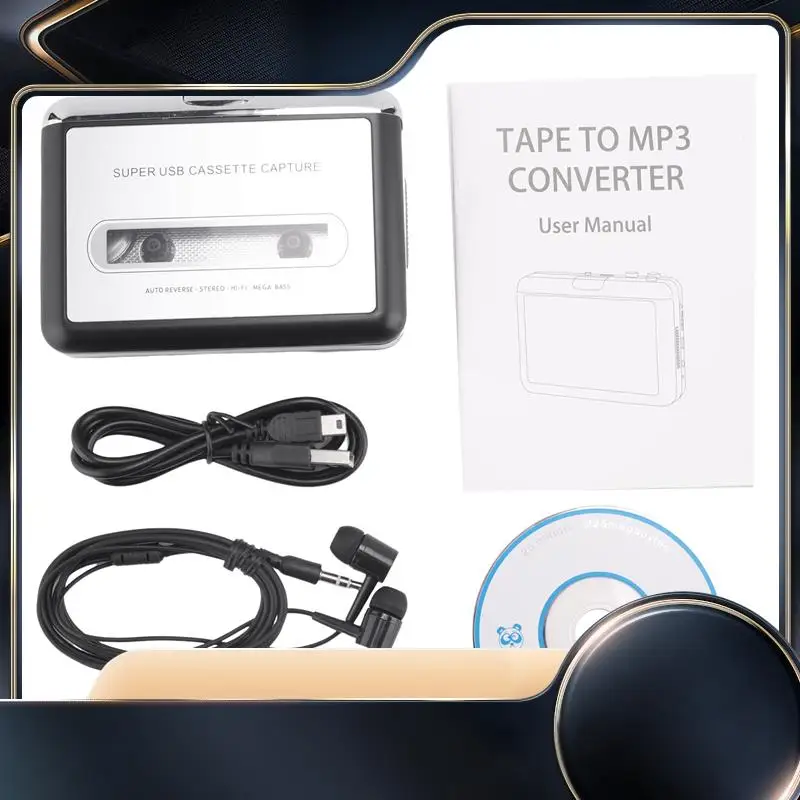

1Set Classic Nostalgia Cassette Player Walkman USB Tape Player Multifunctional Convenient Tape Transcription MP3 Plastic