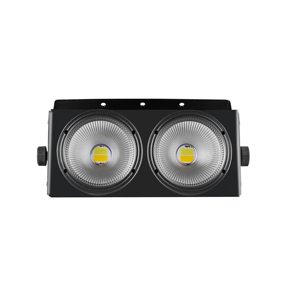 220W LED 2IN1 COB Cool Warm White Lighting 2X100W Flood Blinder Lighting Wedding Party Bar DMX Stage Lighting Disco Bar