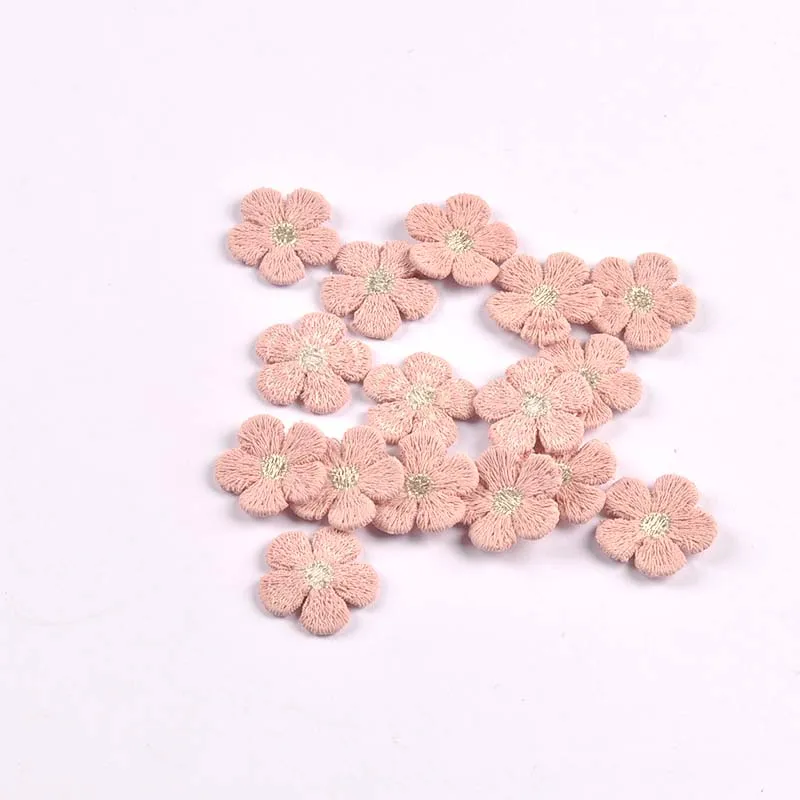 20 stks 2.1 cm Mini Bloem Applicaties Patches DIY Naaien Craft Supplies voor Kleding Hoed Tas Decor Geen Lijm cp4325