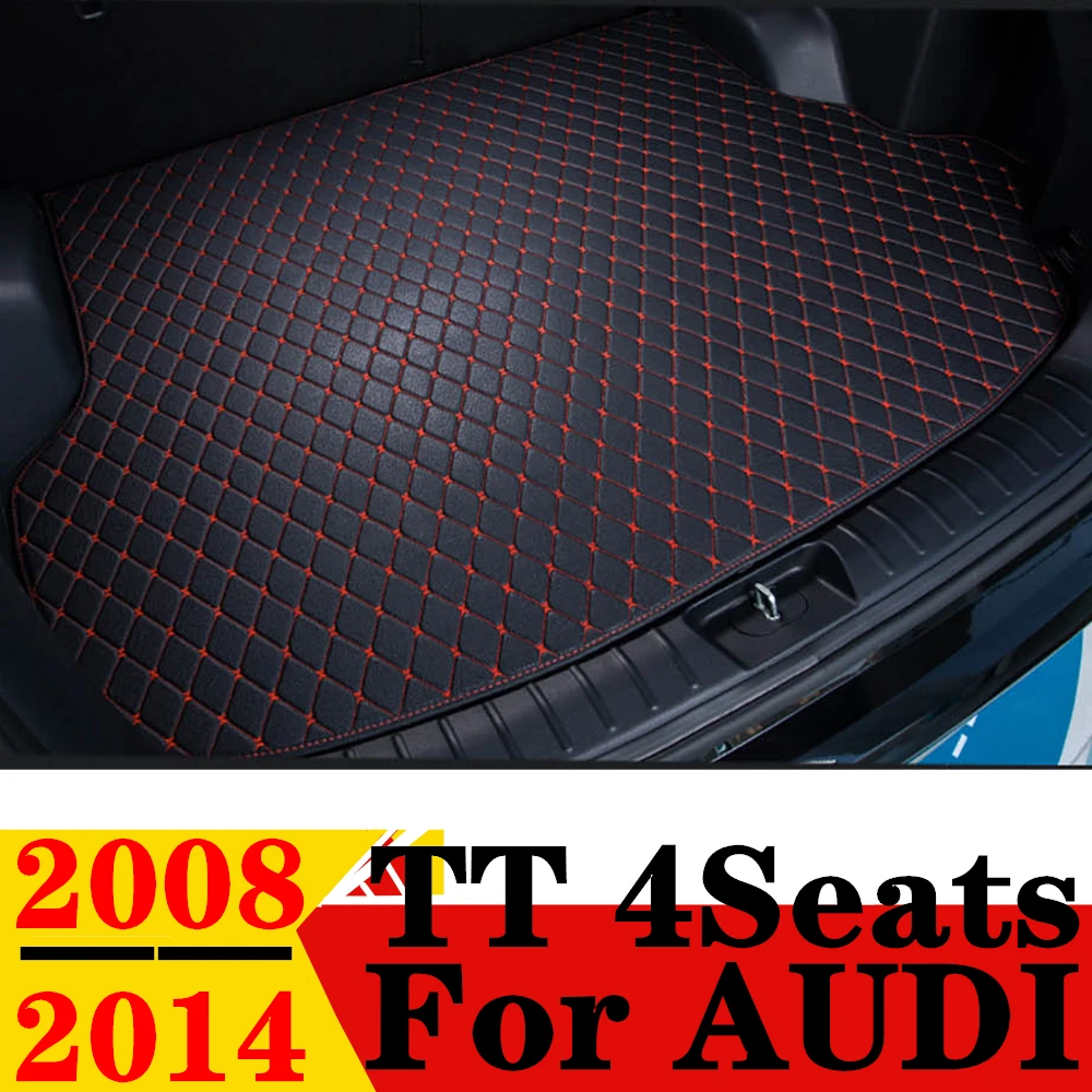 

Car Trunk Mat For AUDI TT 4Seats 2014 2013 2012 2011 2010-2008 XPE Flat Side Rear Cargo Cover Carpet Liner Tail Boot Luggage Pad