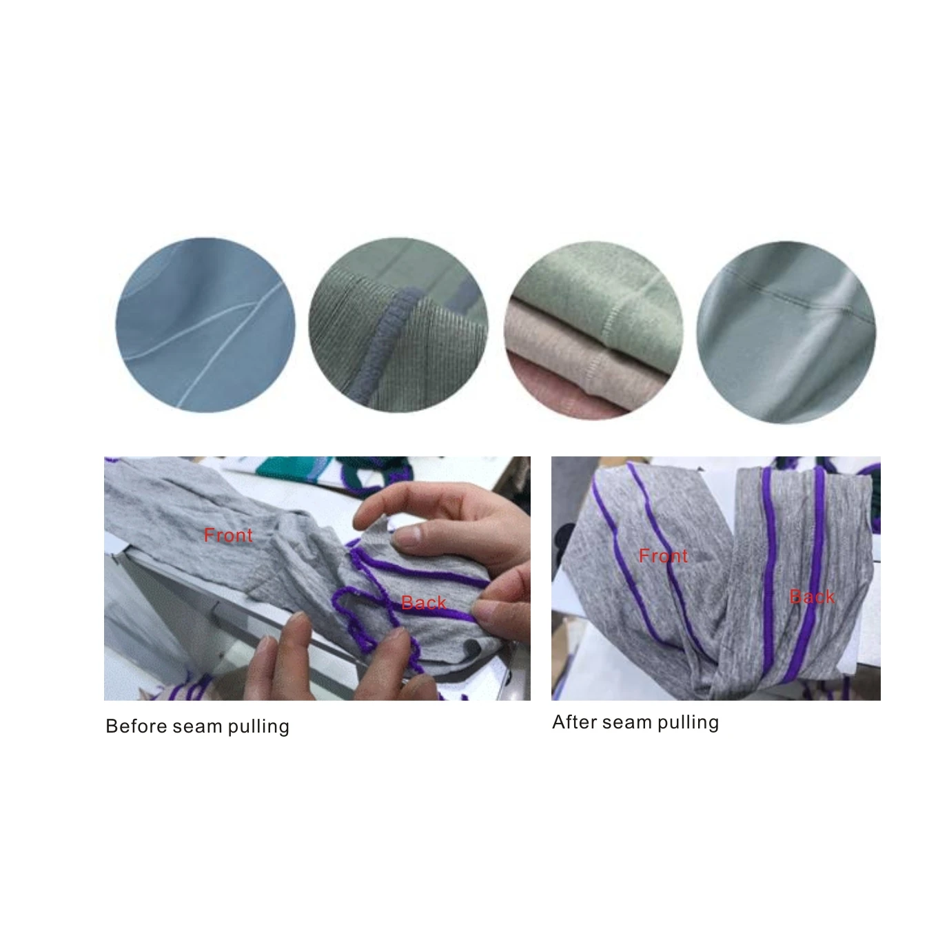 BT-M5-10 10mm Edge Width Seam Puller for  Underwear Yoga Sportswear Overlock Sewing Seam