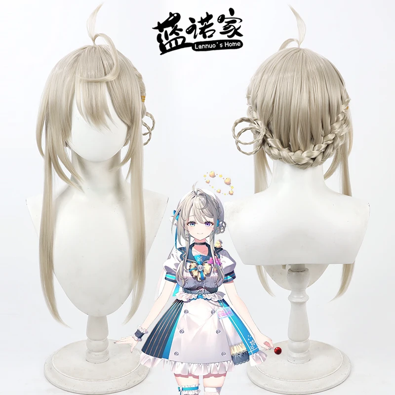 

NIJISANJI Virtual YouTube Vtuber Azusa Azusa Honami Косплей Парик Хэллоуин Карнавал Вечеринка Синтетические волосы Термостойкое волокно