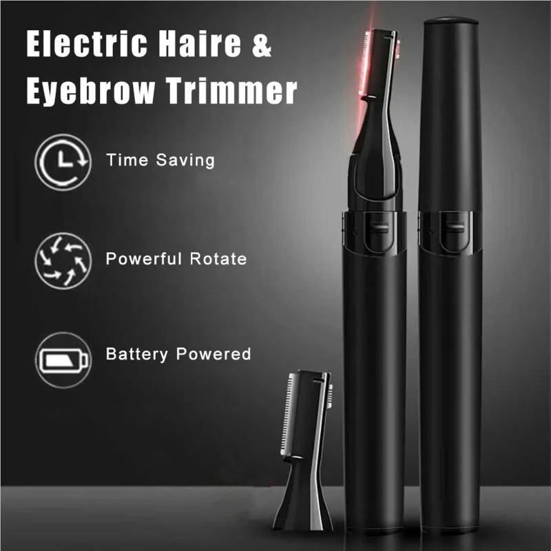 Elektryczny trymer do brwi / Depilator do twarzy / Mini golarka do twarzy / Natychmiastowy, bezbolesny, przenośny depilator