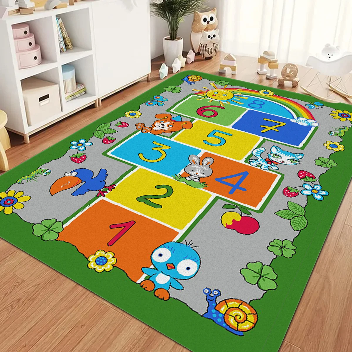 

Cute Cartoon Game Area Print Rectangle Carpet Art Rug for Bedroom Living Room Soft Fluffy Bathroom Rug Nonslip Mat Home Decor