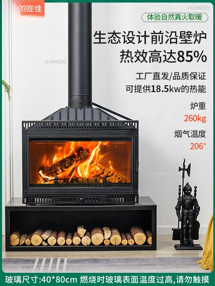 Cast iron real  fireplace household 180 m2 indoor wood-burning wood stove heating stove villa embedded heating stove