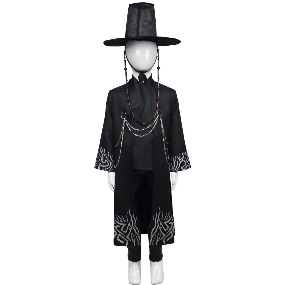 Kids Boys Jinu Kpop Demon Hunters Cosplay Saja Boys Costume Disguise Uniform Hat Idol Roleplay Outfits Halloween Carnival Suit