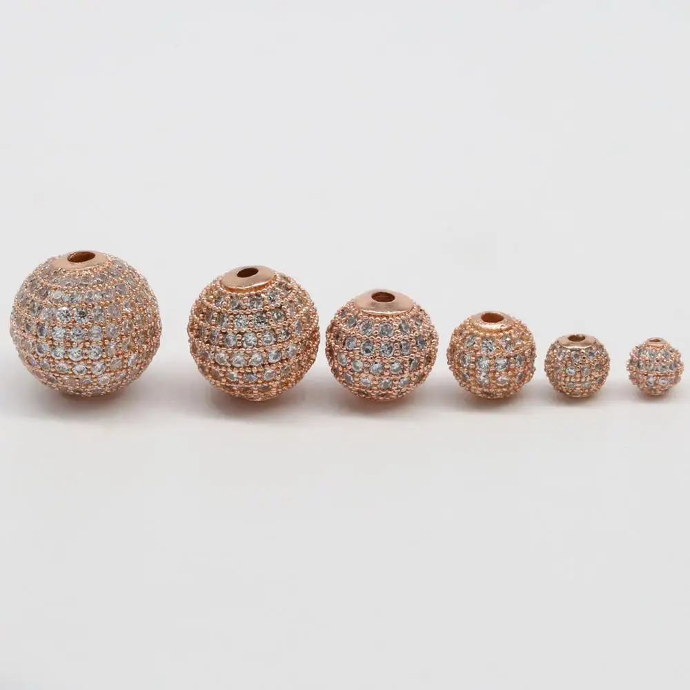 CZ Micro Pave Bead Jewelry Unique Jewelry