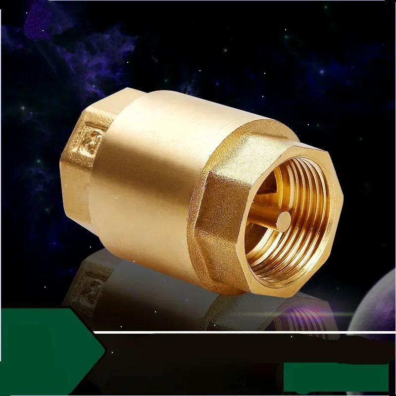 DN15/DN20/DN25 NPT Brass Thread Check Valve One Way Non-Return Check Valve 200WOG Male for Water Gas Oil Control Devices Valve