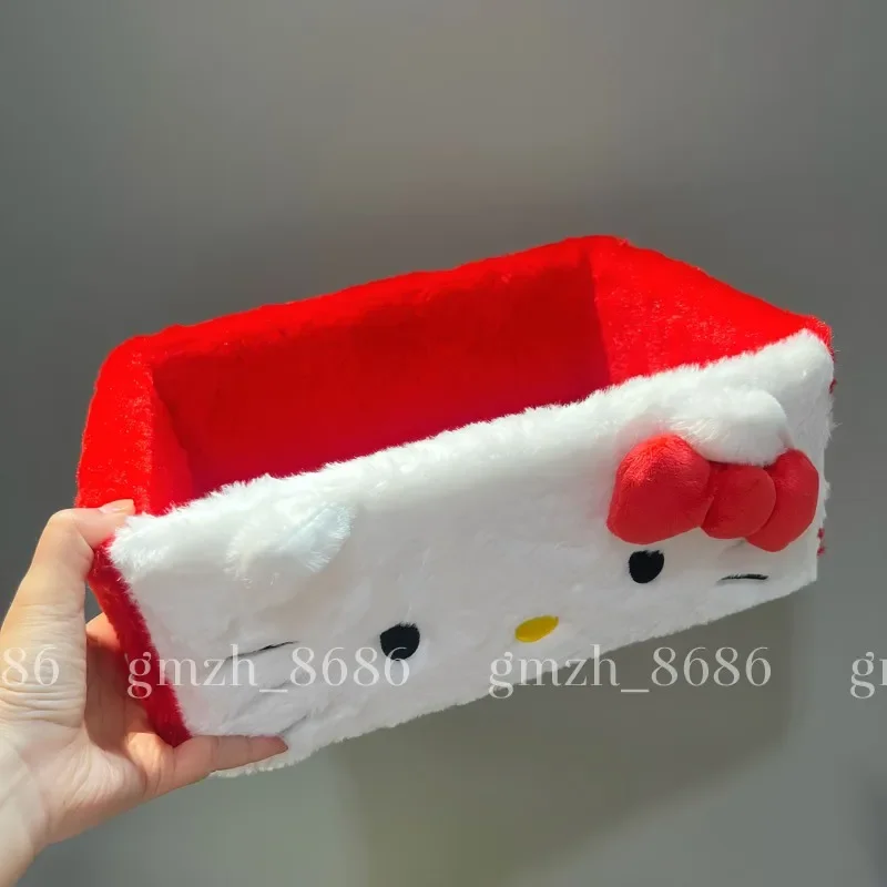 

Kawaii Hello Kitty домашний настольный ящик для хранения косметики аниме Sanrio Girly Heart милый большой вместительный ящик для сортировки игрушек для одежды